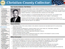 Tablet Screenshot of christiancountycollector.com